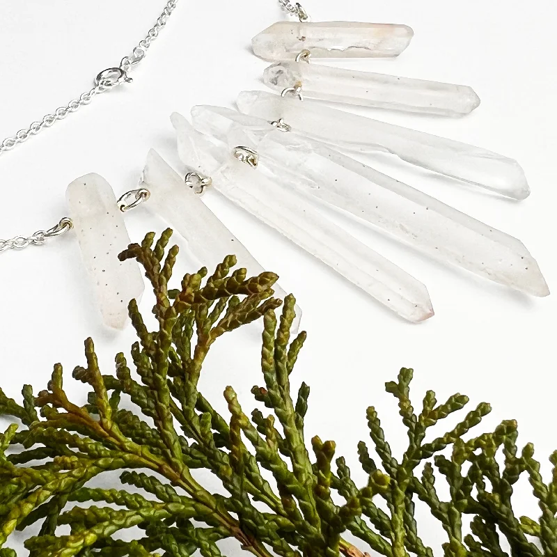 Best Jewelry Sale Prices – Limited-Time Offer Quartz Crystal Statement Collar
