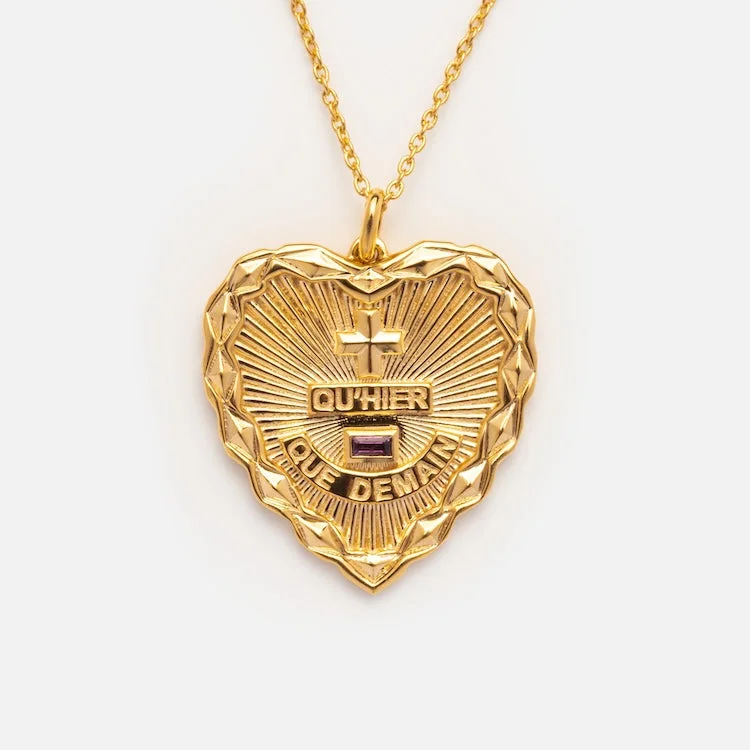 Jewelry Sale Alert – Shop Timeless Elegance Today Qu'hier Que Demain Heart Pendant Necklace