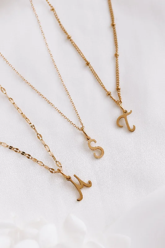 Buy More, Save More On Stunning Jewelry Designs Sarah - Stainless Steel Letter Necklace