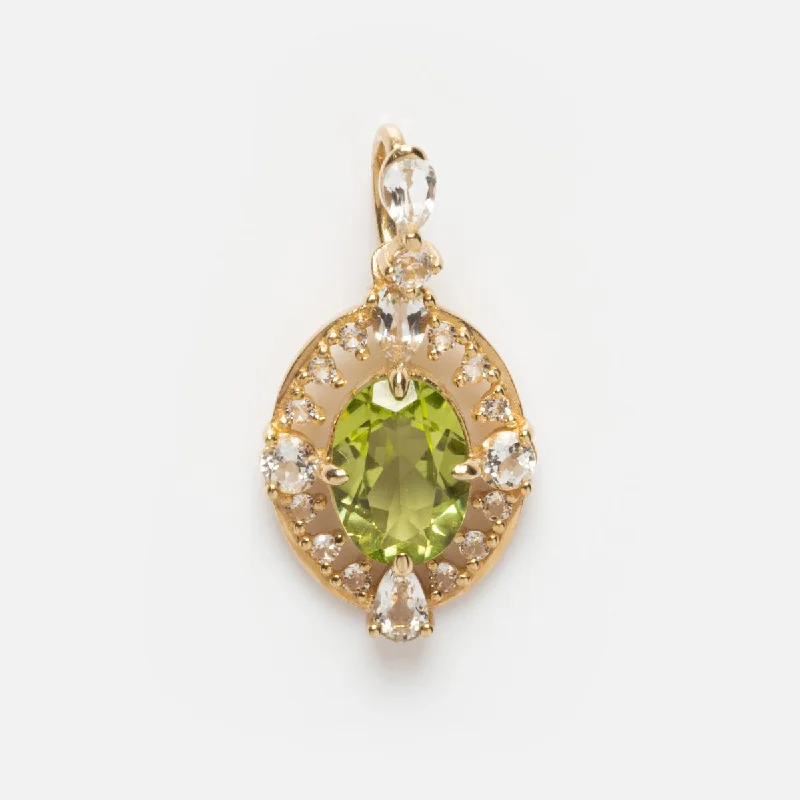 Clearance Sale On High-End Jewelry Collections Solid Gold 2024 August Capsule Vintage Inspired Peridot Charm