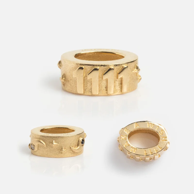 Shop Dazzling Jewelry At The Best Prices Solid Gold Angel Number Spacer Charm