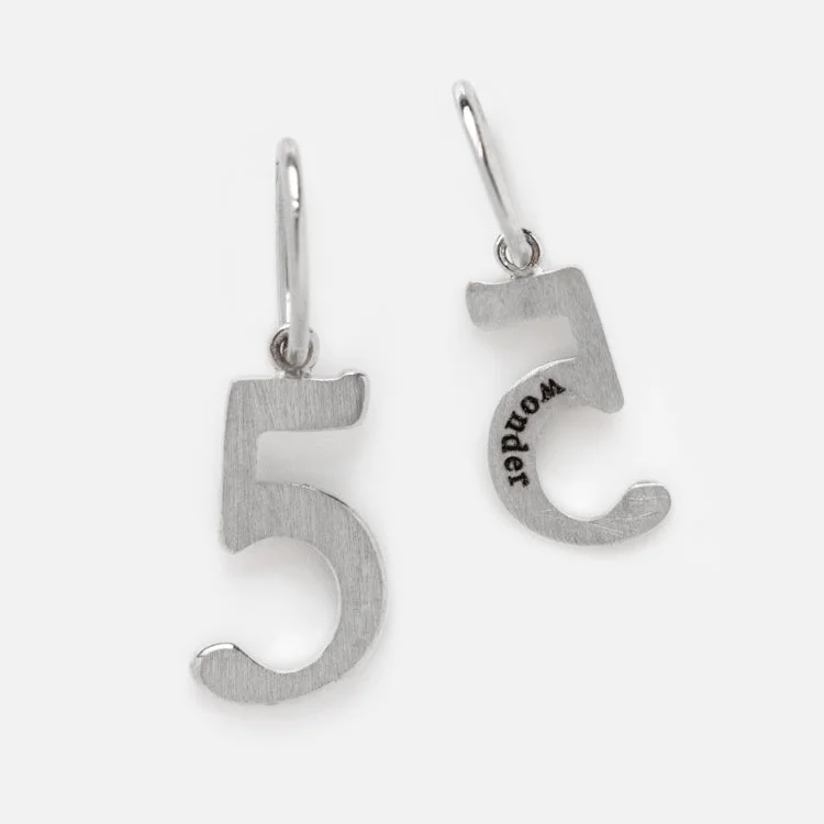 Exclusive Jewelry Sale – Limited-Time Discounts Solid Gold Number Charm in White Gold