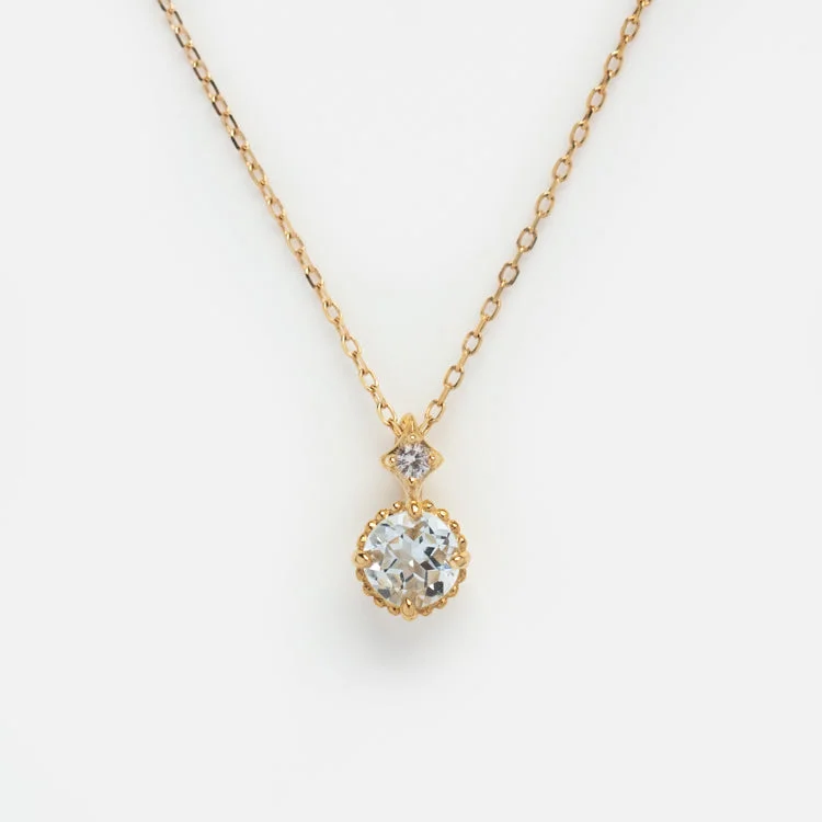 Elegant Rose Gold Jewelry For A Stylish Touch Solid Gold Something Blue Aquamarine Necklace