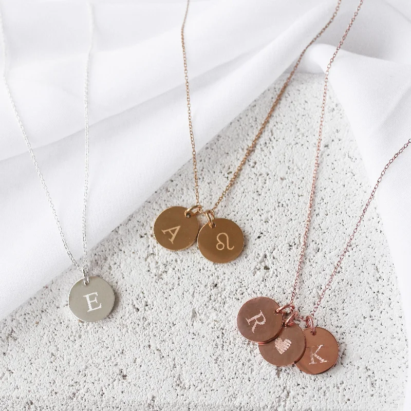 Shop Dazzling Jewelry At The Best Prices Tess - Silver, Gold or Rose Gold Monogrammed Necklace