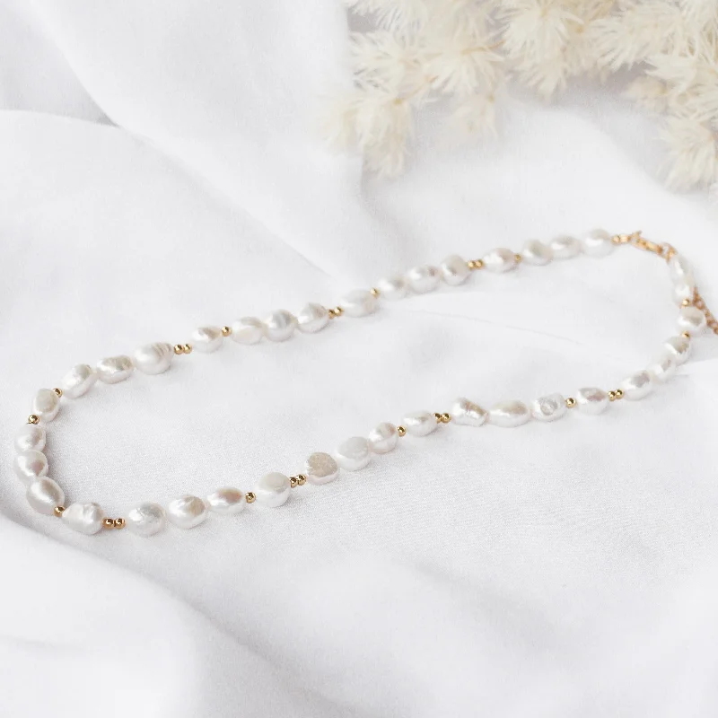 Flash Jewelry Sale – Get Stunning Pieces At Low Prices Tigerlily - 18ct Gold or Silver 925 Sterling Silver Pearl Necklace