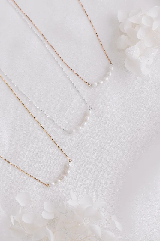 Personalized Jewelry Sale – Unique Pieces At Great Prices Violet - Fine Pearl Necklace in Silver or Gold