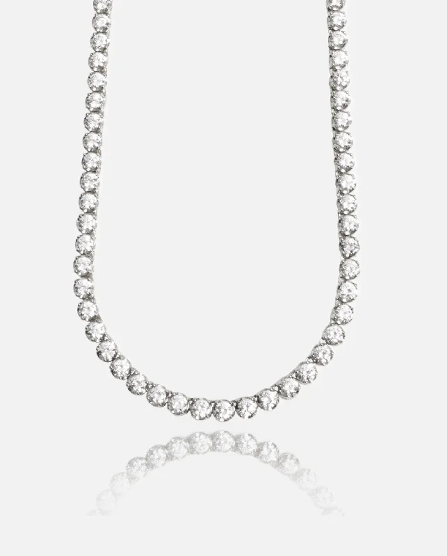 Dazzling Deals On Necklaces, Bracelets, And More 5mm Round Tennis Chain - White Gold