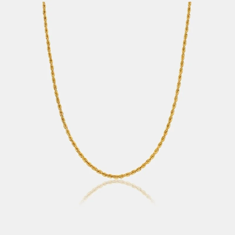 Unmissable Discounts On Timeless Jewelry Pieces 3mm Rope Chain - Gold