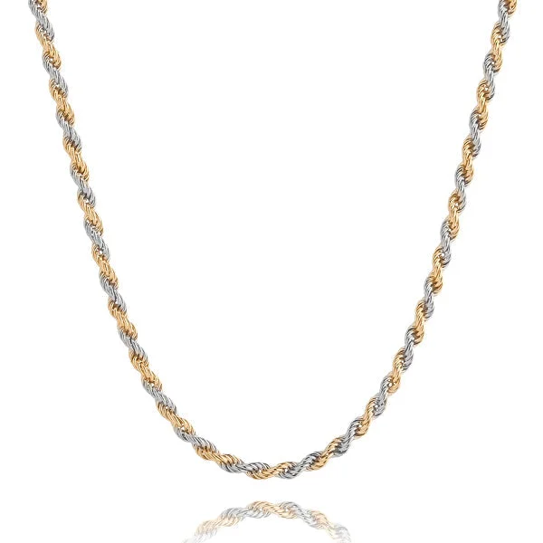Limited Stock On Premium Jewelry At Low Prices 3mm Rope Chain - Two-Tone
