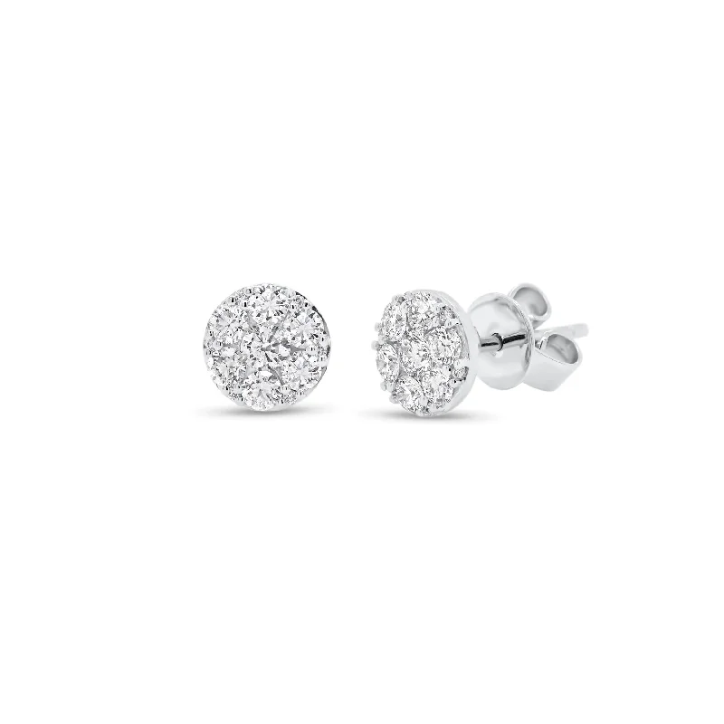 Exclusive Jewelry Offers – Shine For Less 0.65 ct Round Diamond Disc Earrings