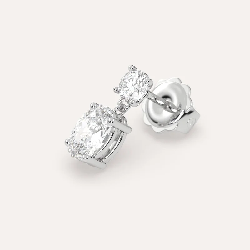 Jewelry Sale – Exclusive Styles At Lower Prices 1 carat Single Oval Diamond Drop Earring