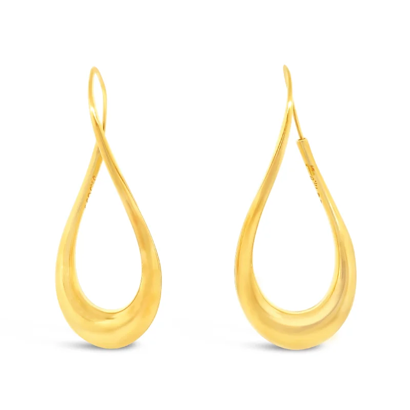 Jewelry Deals That Sparkle – Shop Today M. Good 18k Yellow Gold Curved Hanging Earrings