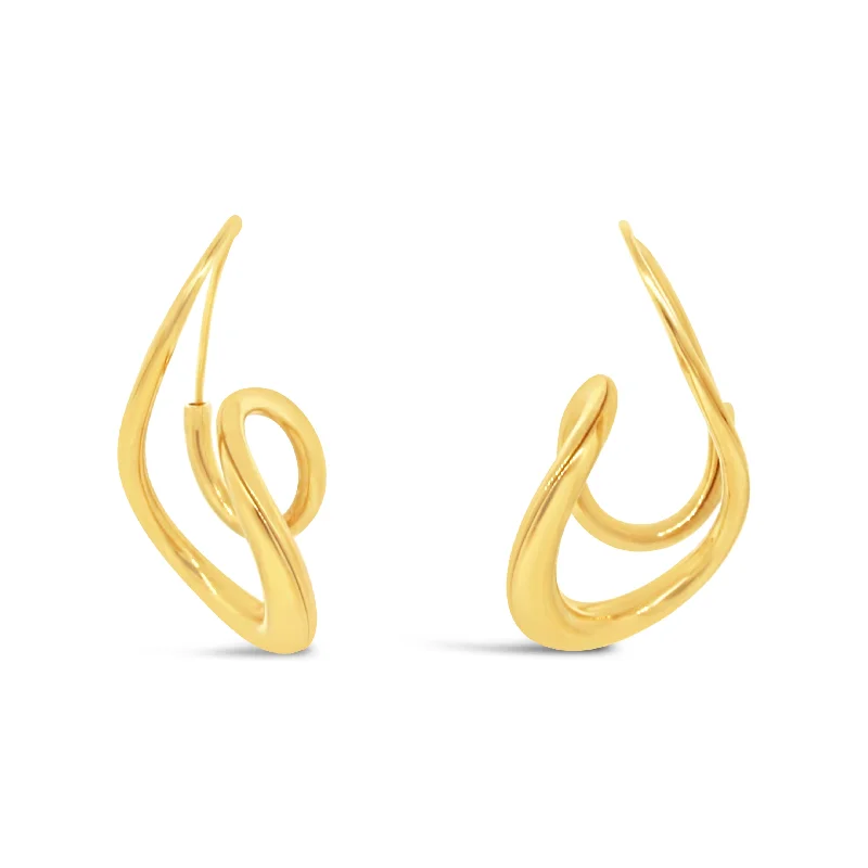 Exclusive Jewelry Sale – Grab Timeless Pieces Now M. Good 18kt Yellow Gold Twisted Small Hoop Earrings