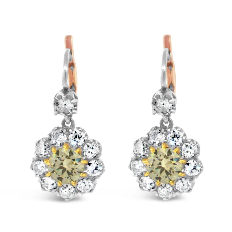 Seasonal Jewelry Clearance – Best Styles At The Lowest Prices Old Mine Cut Diamond Hanging Earrings