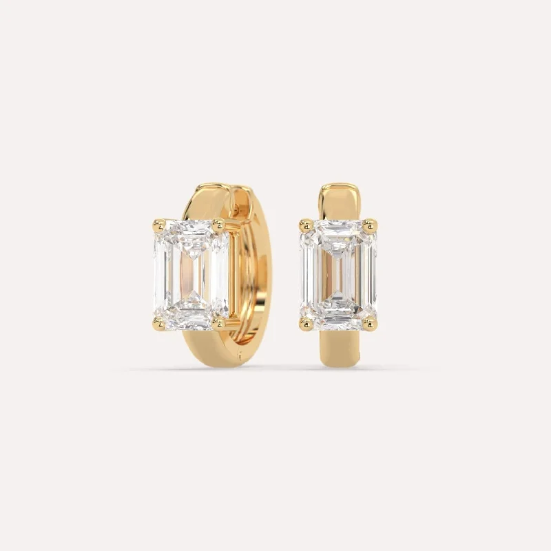 Special Offers On Handcrafted And Designer Jewelry 3 carat Emerald Diamond Hoop Earrings