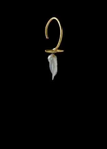 Trending Jewelry Styles Now At Limited-Time Discounts Bar Hoop with American Natural Pearl
