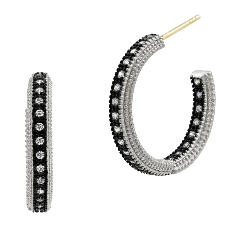High-End Jewelry, Now More Affordable Than Ever Classic Pavé Hoop Earrings