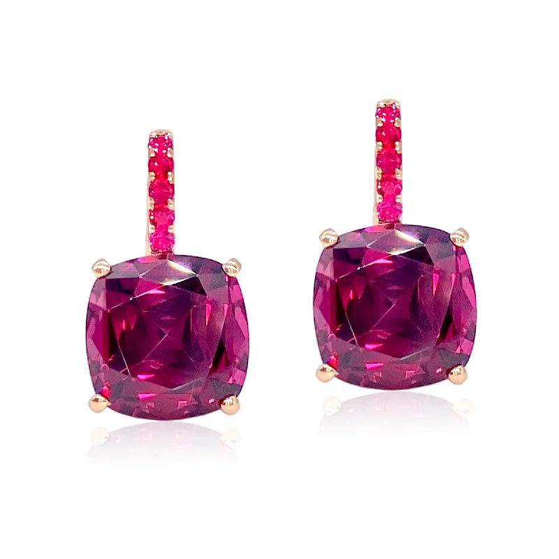 Huge Savings On Timeless Jewelry Collections Color Candy Rhodolite Garnet & Pink Spinel Drop Earrings