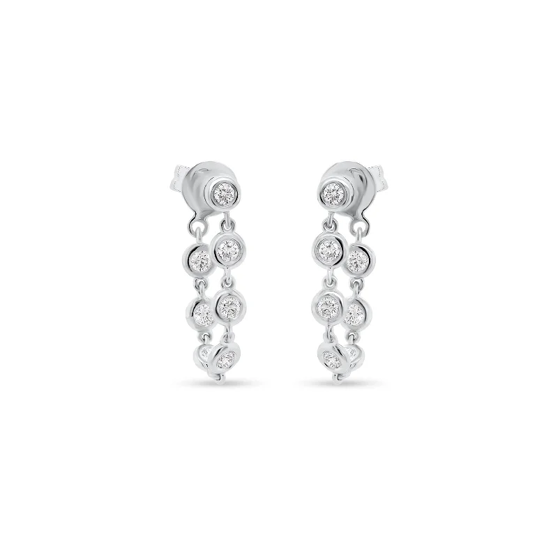 The Perfect Accessory For Less – Jewelry Sale Live Diamond Bezel Front-Back Earrings