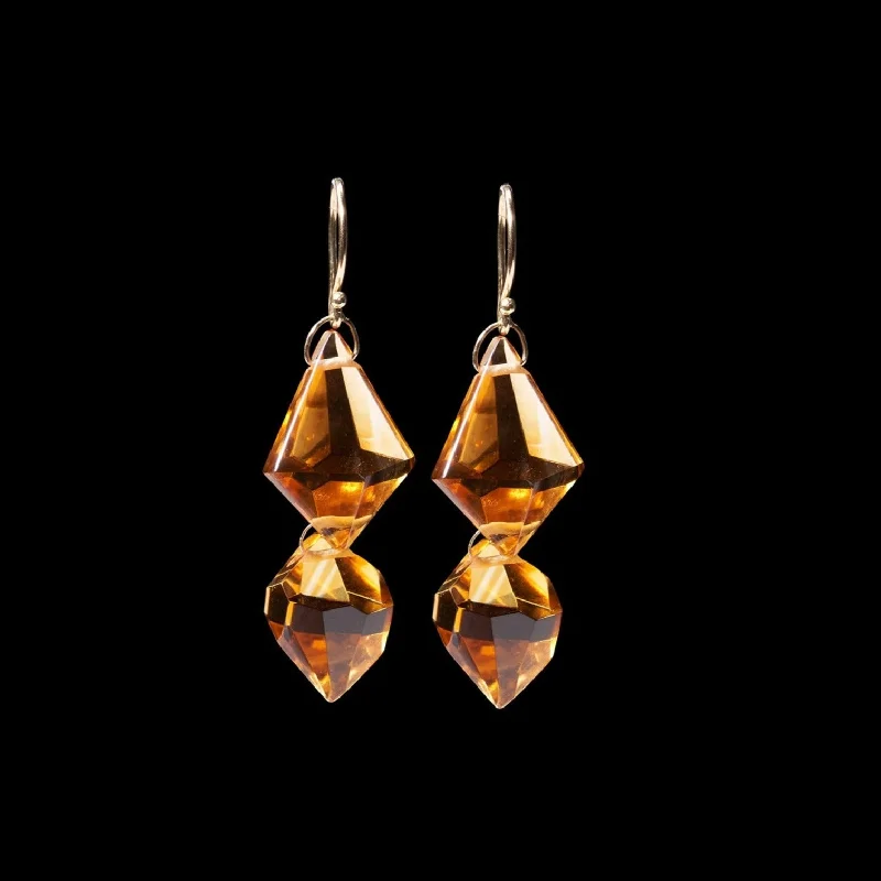 Fashion-Forward Jewelry At Exclusive Discounts Double Faceted Drop Earring