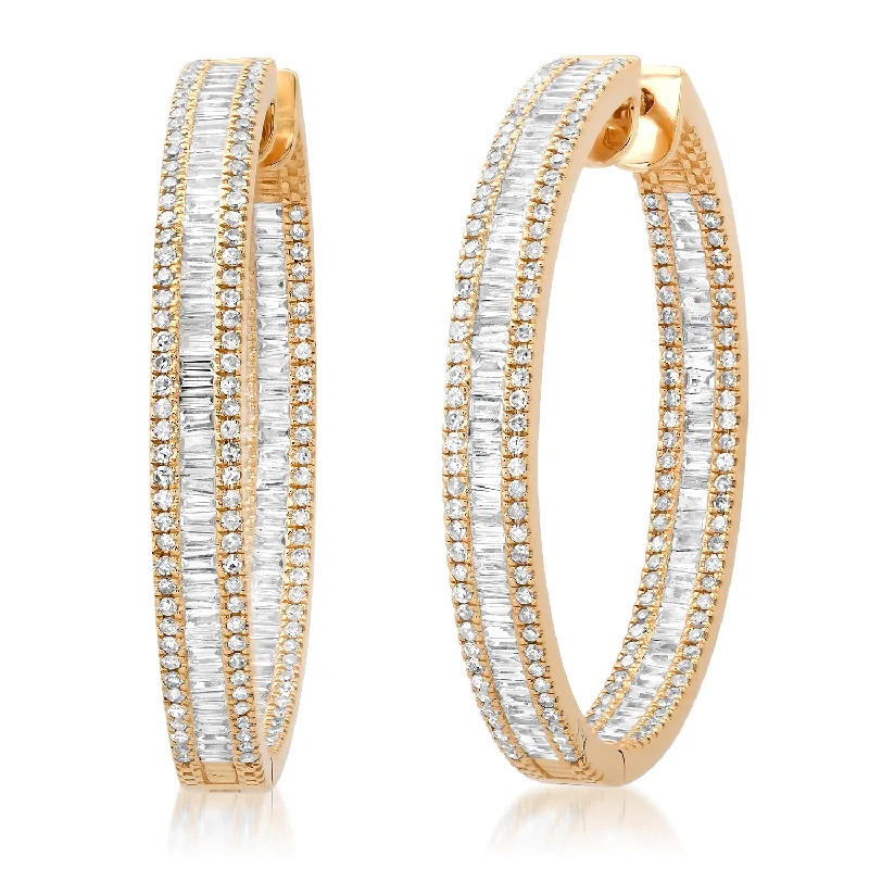 Bold And Beautiful Jewelry Now At Irresistible Prices Glitzy 1.25 Inch Diamond Illusion Hoops