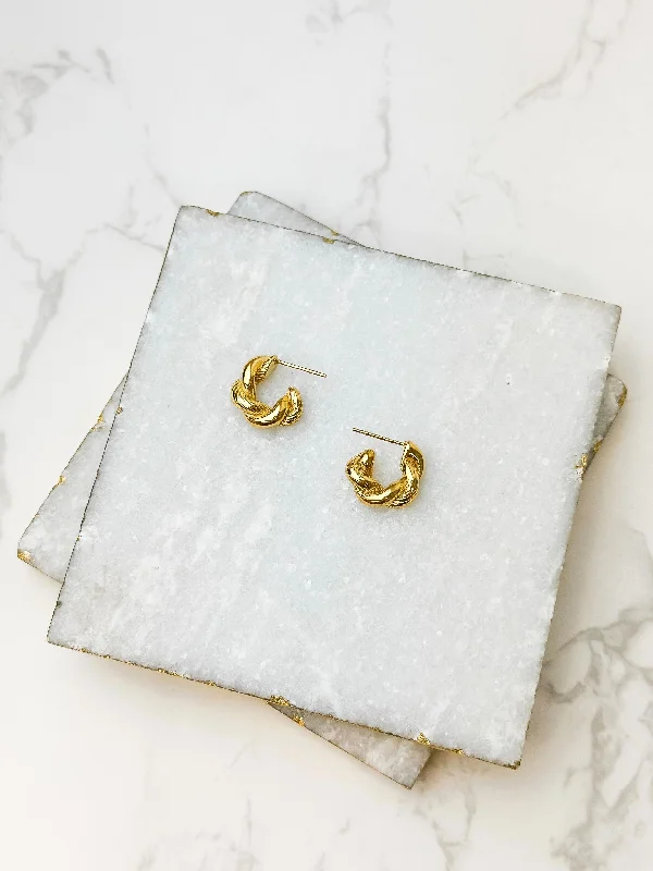 Jewelry Sale – Exclusive Styles At Lower Prices Gold Twist Hoop Earrings