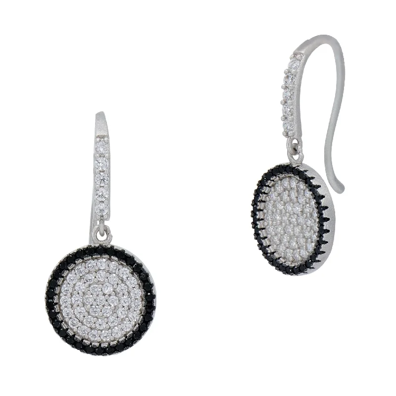 Grab Stylish Jewelry Before The Sale Ends Industrial Finish Pavé Grit Fish Hook Earrings