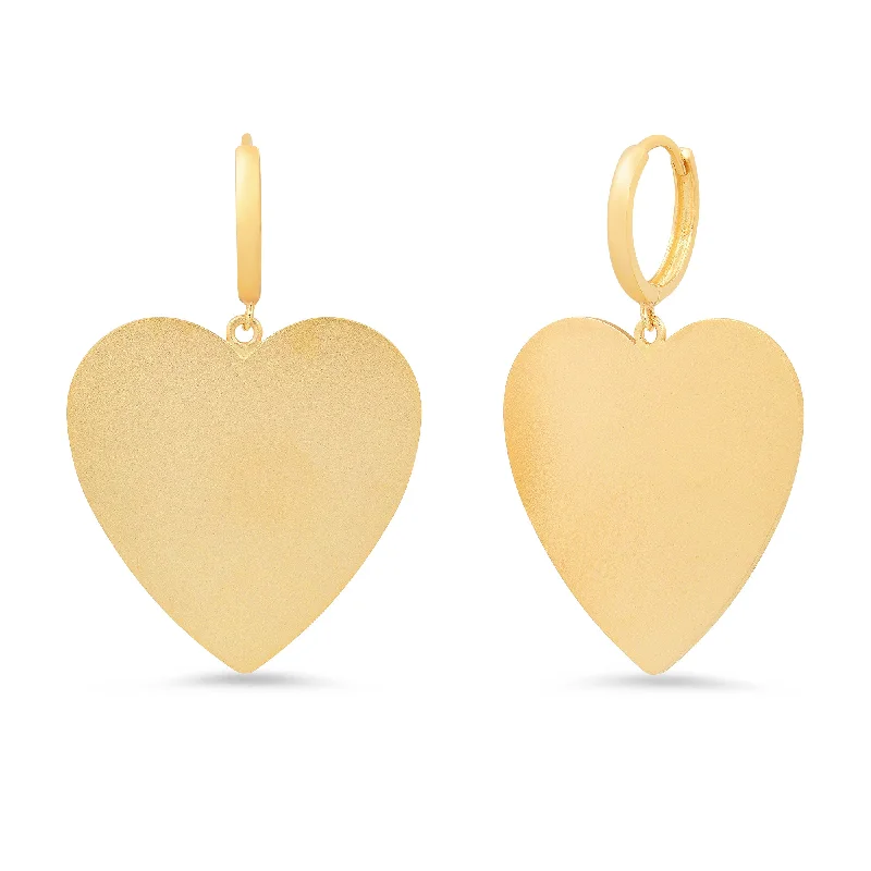 Timeless Jewelry At Special Discount Rates Large Heart Earrings