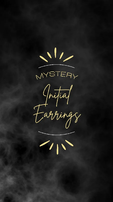 Trending Jewelry Now At Unbeatable Prices Mystery Initial Earrings
