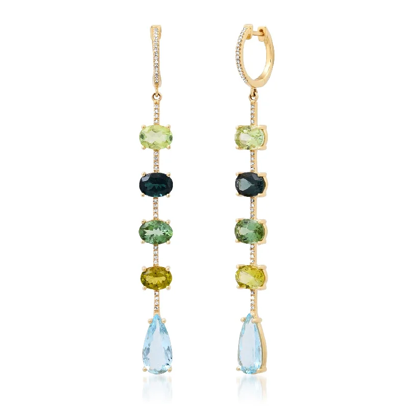 Special Deals On Handcrafted And Designer Jewelry One of a Kind Aquamarine & Tourmaline Drop Earrings Special Deals On Handcrafted And Designer Jewelry One of a Kind Aquamarine & Tourmaline Drop Earrings