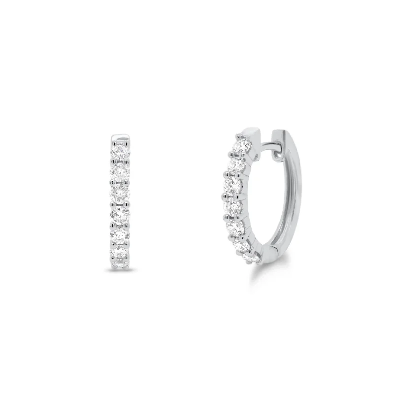 Buy More, Save More On Stunning Jewelry Designs 0.56 ct Prong-Set Diamond Huggie Earrings