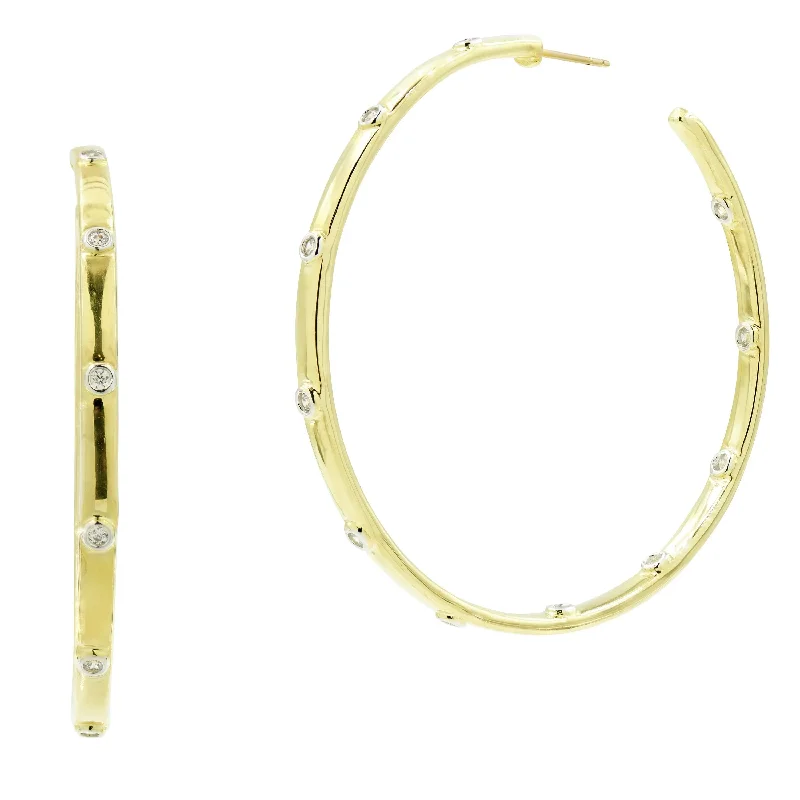 Luxury Jewelry Sale – Sparkle For Less Radiance Chunky Hoop Earrings