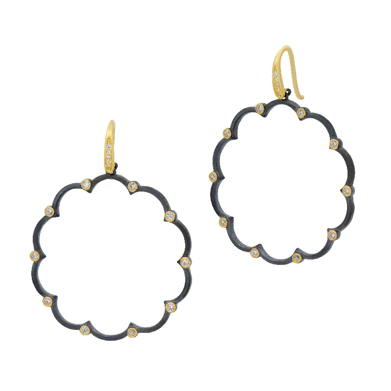 Personalized Jewelry Sale – Meaningful Gifts At Great Prices Signature Brooklyn in Bloom Open Hoop Earrings