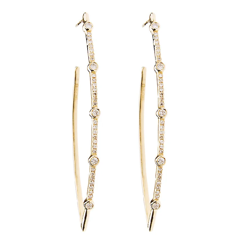 Affordable Glamour – Premium Jewelry At Special Prices Sticks & Stones Marquise Hoop Earring