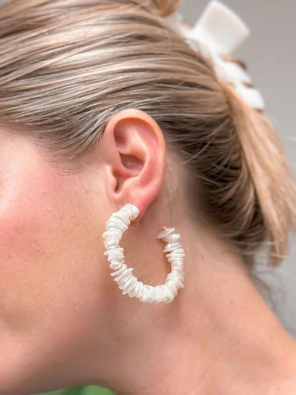 Your Dream Jewelry At Dream Prices Summer Pearl Hoop Earrings