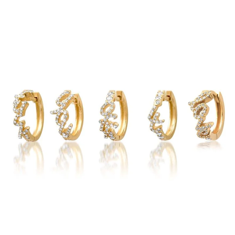 Premium Diamond Jewelry For Unforgettable Moments Tell Me How You Really Feel Single Diamond Huggie Hoop Collection