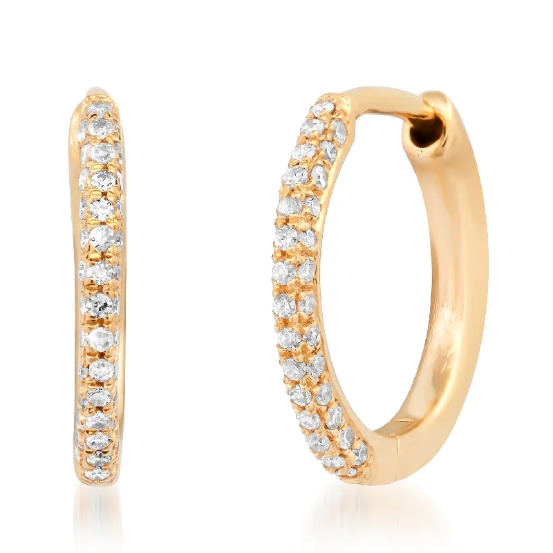 The Ultimate Jewelry Sale – Exclusive Styles At Great Prices Three Sided Diamond Huggie Earrings