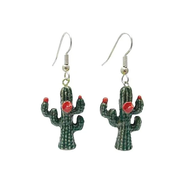 Dainty Floral Jewelry For Feminine Elegance RETIRING SOON - Saguaro Cactus Porcelain Earrings Dainty Floral Jewelry For Feminine Elegance RETIRING SOON - Saguaro Cactus Porcelain Earrings